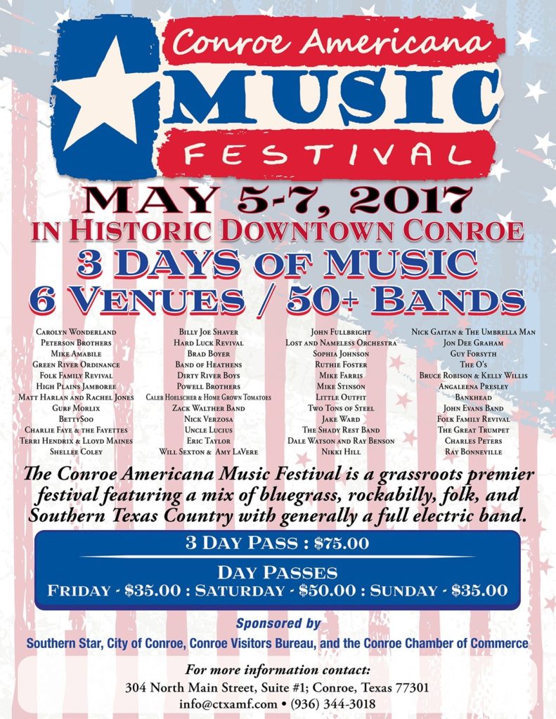 conroe americana festival flyer