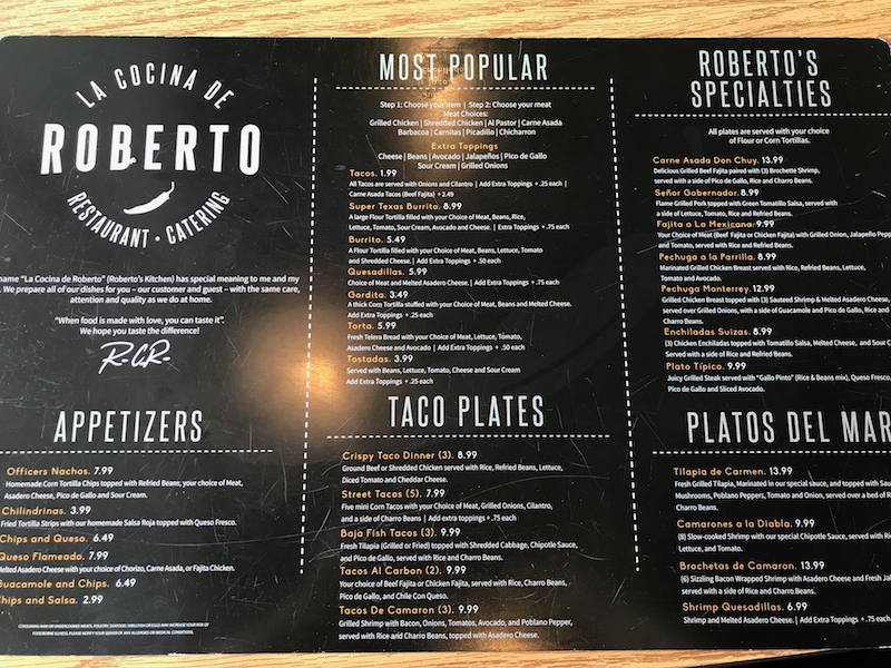 La 2024 cocina menu