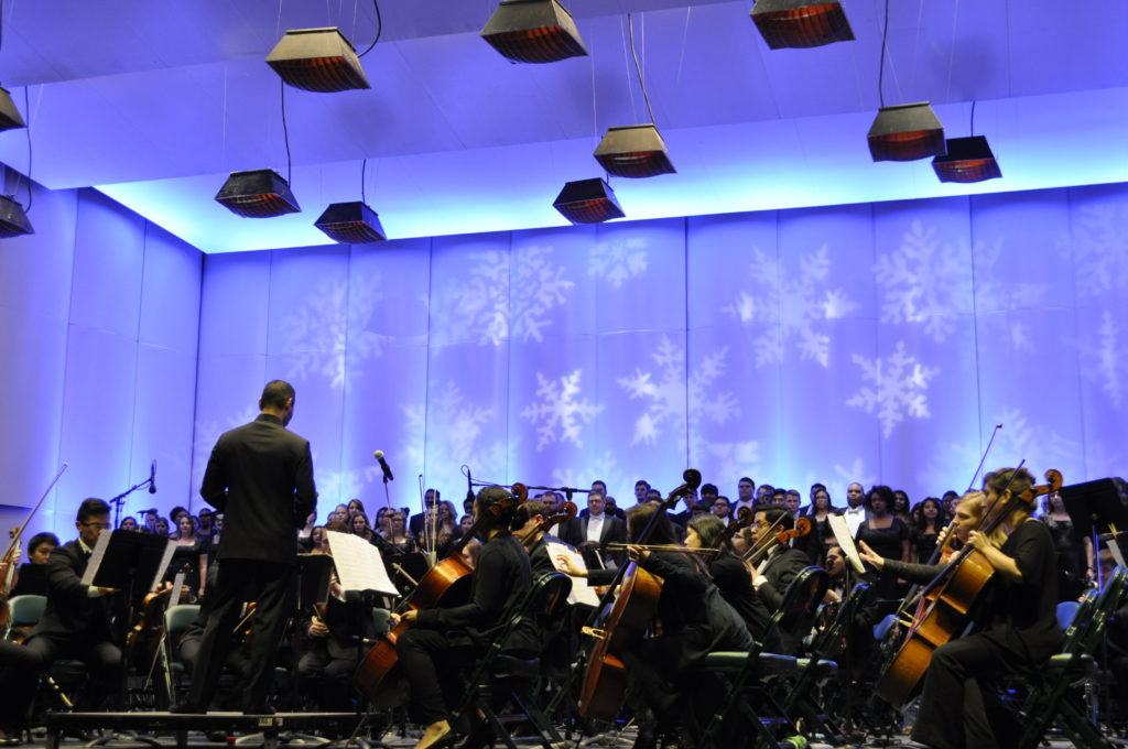 The Holly Jolly Jingle, a musical celebration of the season by local student performers and fun winter activities, returns to the Pavilion.