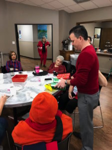 Commissioner Noack delivers Valentine’s Day treats to Community Center Seniors 