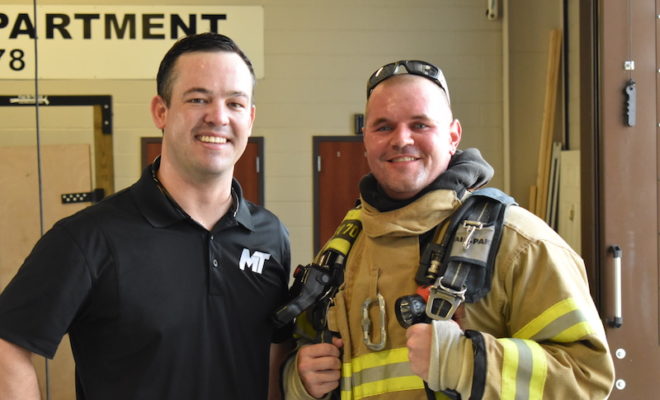 Spring Firefighter returns to duty after serious injury