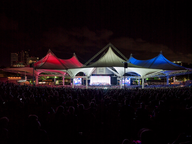 THE WOODLANDS, TEXAS – Kick off America’s birthday celebration at Star-Spangled Salute as the Houston Symphony takes the Main Stage, Tuesday, July 3 at 8 p.m. This free Independence Eve spectacular, which has been a tradition at The Pavilion for 28 years, features the Houston Symphony in a selection of patriotic favorites, presented by The Howard Hughes Corporation. Tickets are not required for this event. Gates open at 6:30 p.m.