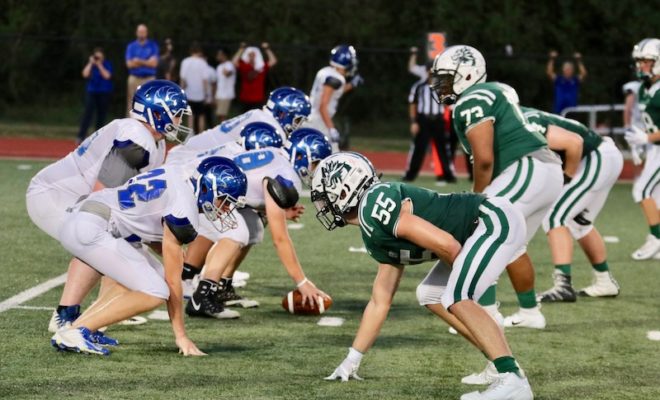 The John Cooper School Varity Football team against Frassati Catholic. Photo by Rod Prado, Hello Woodlands.