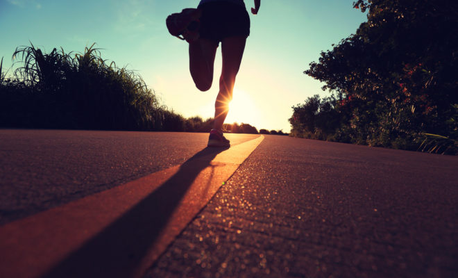 running at night