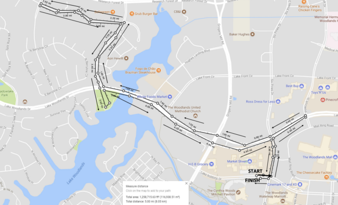 run thru the woods race route traffic the woodlands