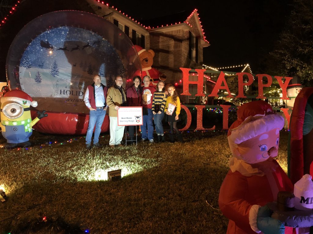 Christmas Holiday lighting contest 2018 Sterling Ridge Archwyck