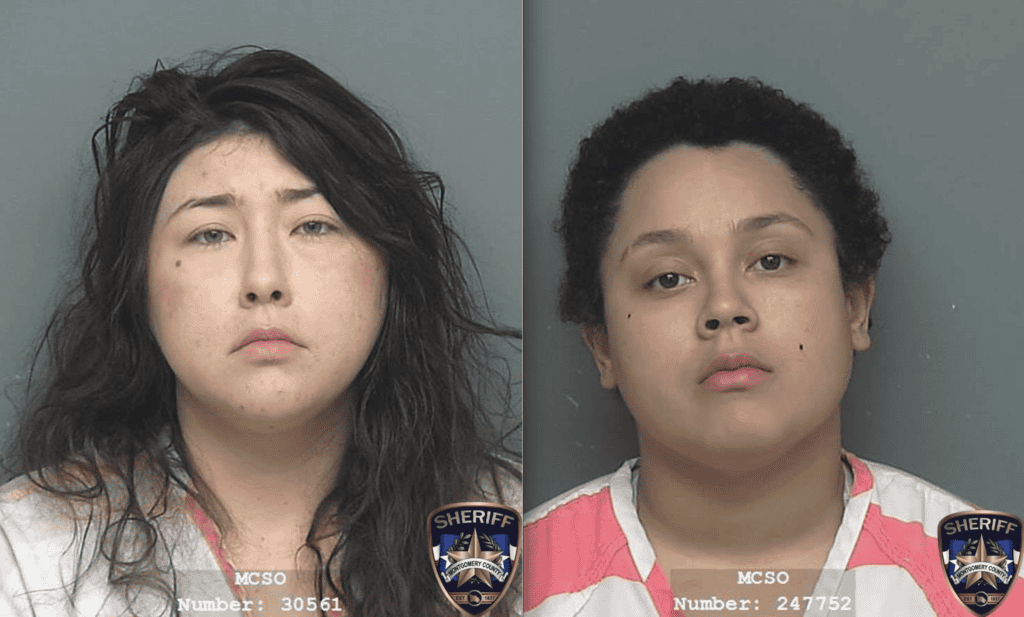 Detectives with the Montgomery County Sheriffs Office arrest two for the robbery of the Chase Bank located at 8201 Kuykendahl Rd, The Woodlands, TX on February 13.