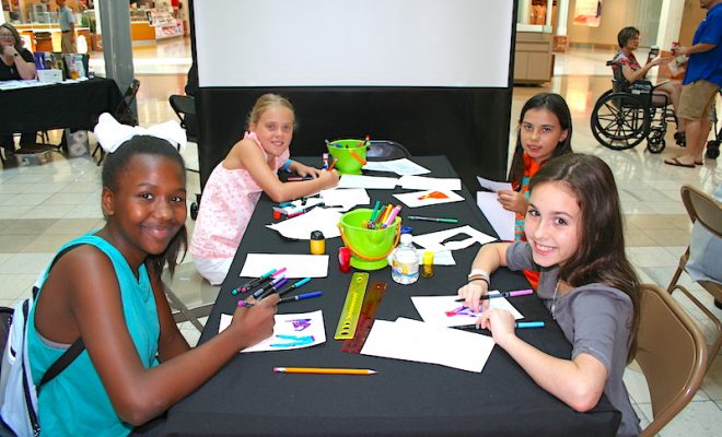 On Saturday, July 27 from 10 am – 12 noon, The Woodlands Arts Council (TWAC) and The Woodlands Mall will present the 7th Annual Summer Art Workshop for all students who will be entering the fifth and sixth grades this fall.