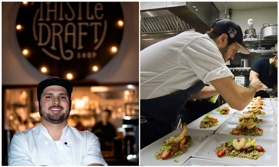 (Chef Ernesto Villarreal, photos by Thistle Draftshop) 