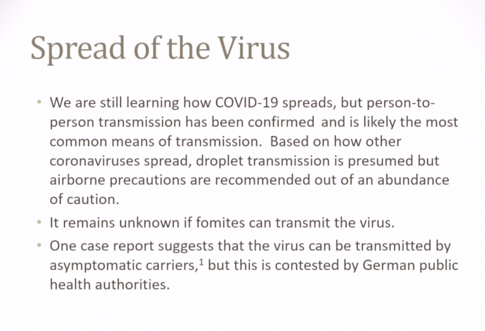 Coronavirus Awareness and Preparedness