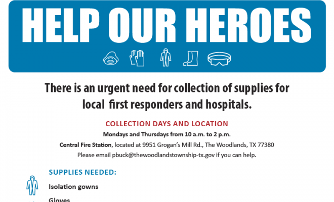 Help Our Heroes COVID19 The Woodlands Township