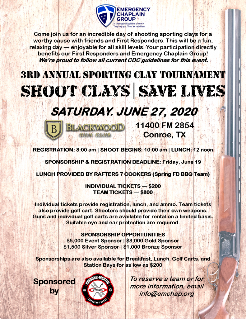 emergency chaplain group shooting clays full flyer 2020