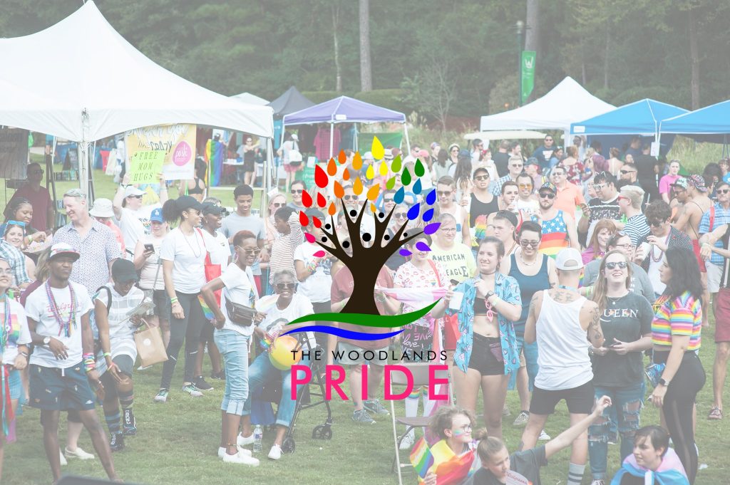 The Woodlands Pride Festival with Logo