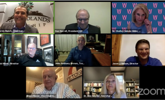 PHOTO: The Woodlands Township Board of Directors held its regular meeting via videoconference at 6 p.m. Thursday, June 18, 2020.