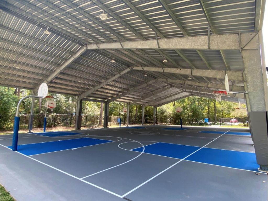 Township opens new covered outdoor sports court Hello Woodlands