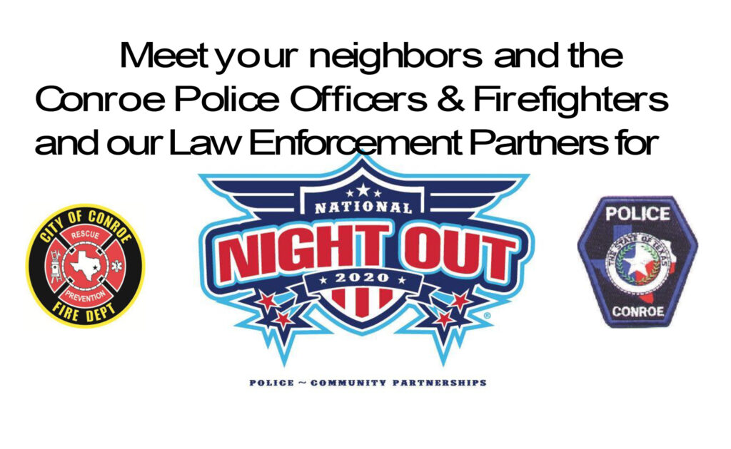 Conroe PD National Night Out 2020