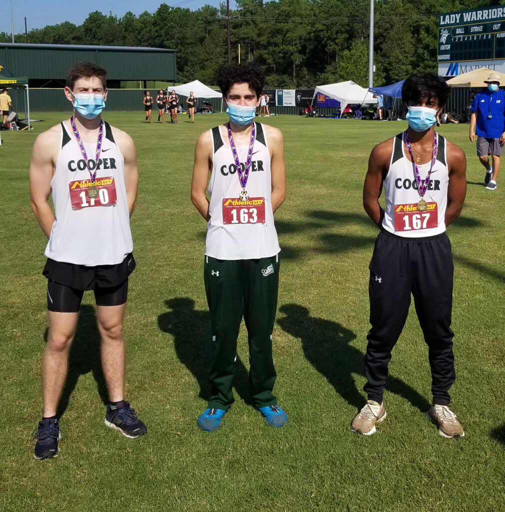 jcs john cooper school Boys cross country medalists 2020