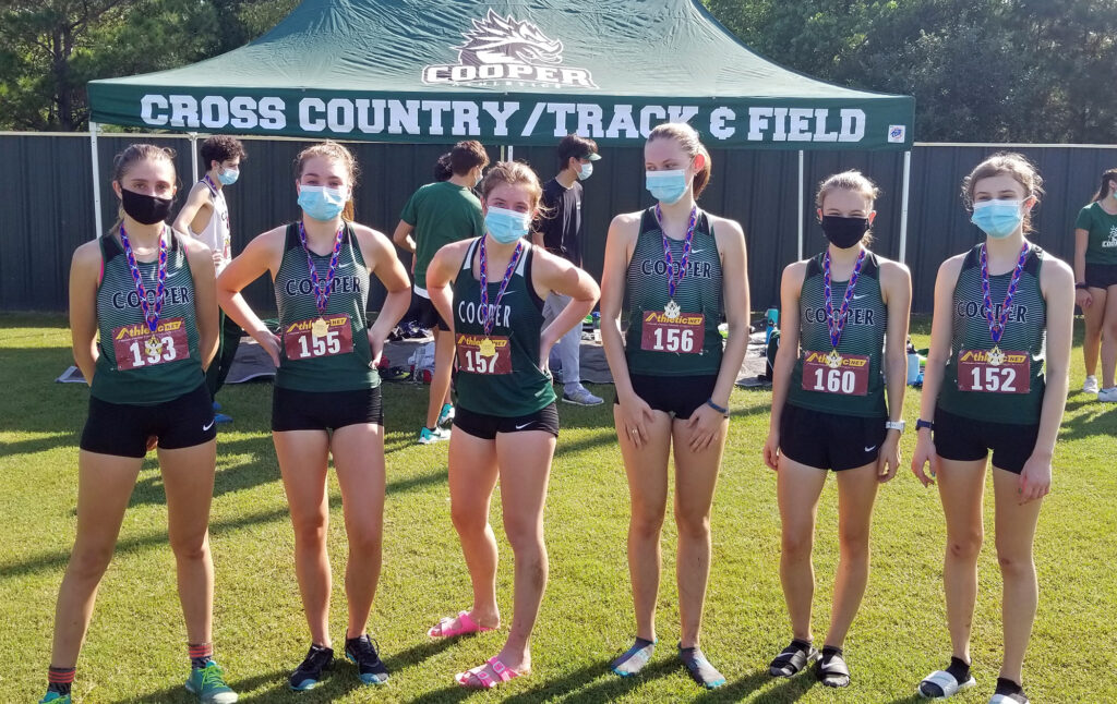 jcs john cooper school cross country girls medalsits 2020