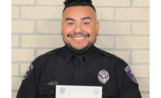 Shenandoah Police Department MADD Award 2020 Officer Jeremiah Ledesma