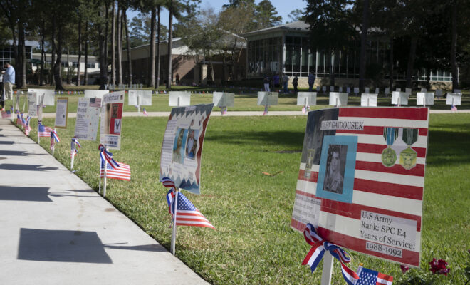 WOODLANDS CHRISTIAN HONOR VETERANS THROUGHOUT CAMPUS - The Woodlands,Texas - November 19, 2020