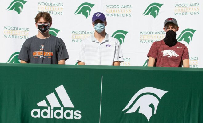 WOODLANDS CHRISTIAN SENIOR ATHLETES SIGN WITH COLLEGES