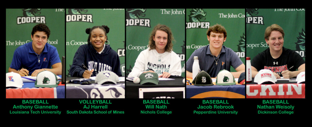 JCS athletes who committed to compete in college on November 11 signing day.