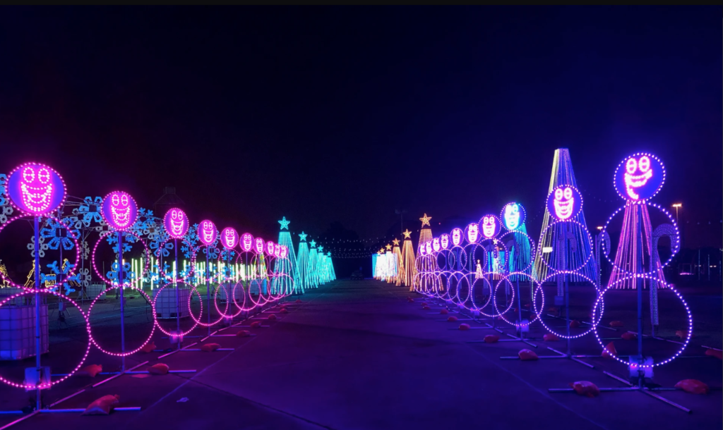 the lights park hurricane harbor splashtown