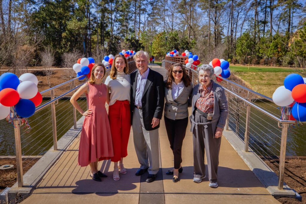 Heineman pedestrian bridge 2021 howard hughes the woodlands