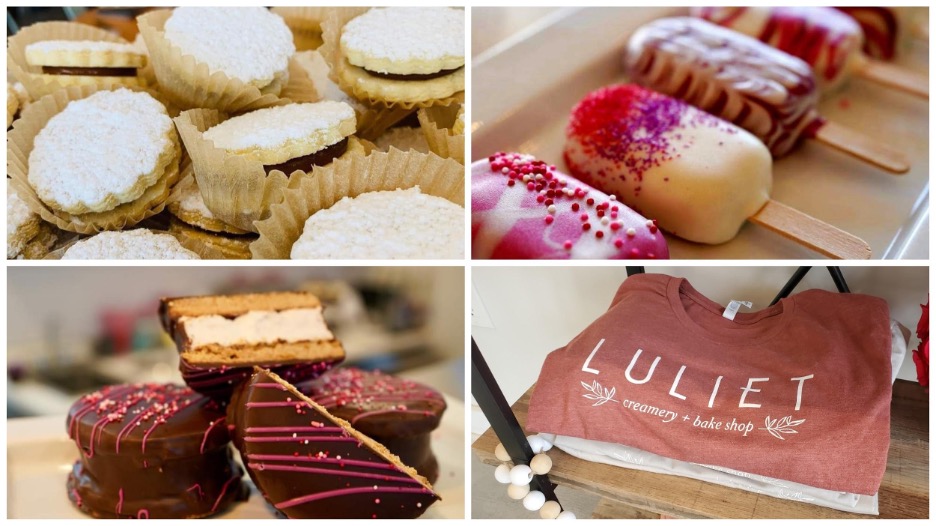 Alfajores, Cakesicles, Moon Pies, Luliet T-shirts. Photo by Luliet Creamery and Bake Shop and Nick Rama