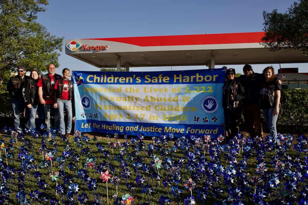 Children’s Safe Harbor Pinwheel Art Installation in Magnolia Hello