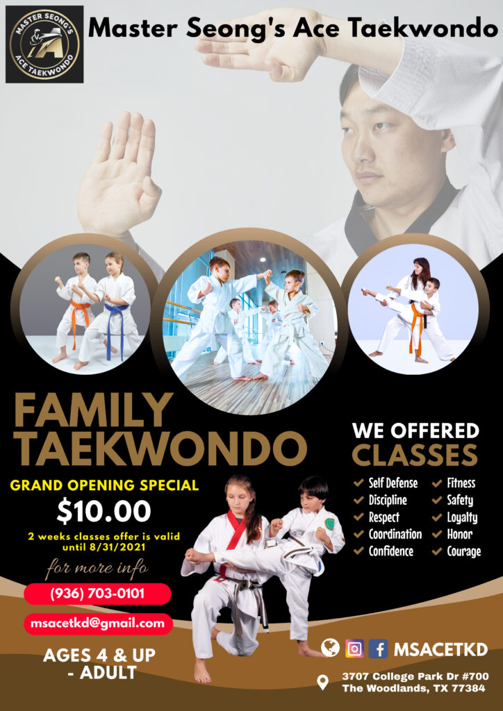 Master Seong's Ace Taekwondo Grand Opening Special - Hello Woodlands