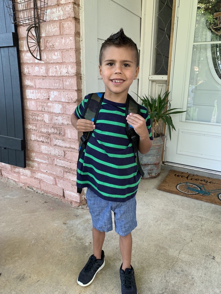 Photo provided by American Heart Association; C.T. Griffin on his first day of Kindergarten