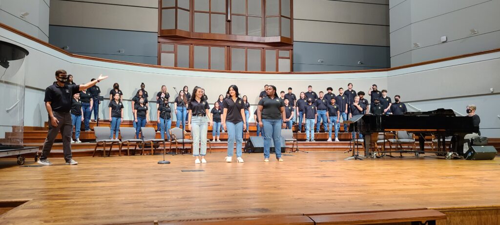 Conroe High School Chorale under the direction of Evan Key