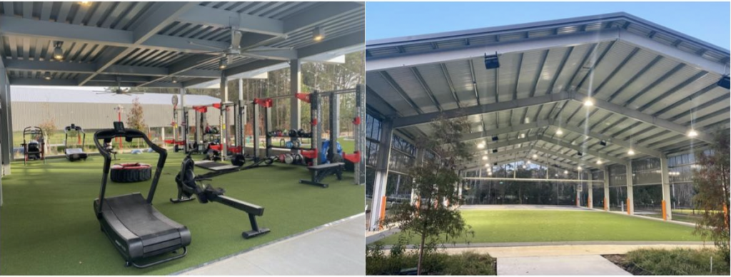 Indoor Outdoor Exercise Space at the Holcomb Family YMCA 2021