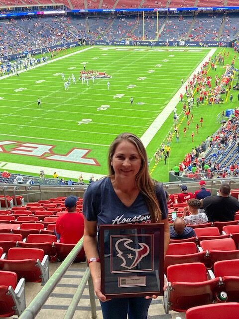 Teresa Davidson Inspiration Ranch Houston Texans 2021 Community Quarterback Award