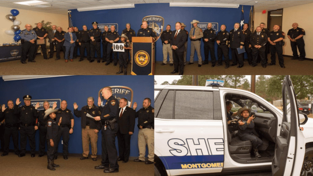 Montgomery County Law Enforcement Swear in Devarjaye “DJ” Daniel as