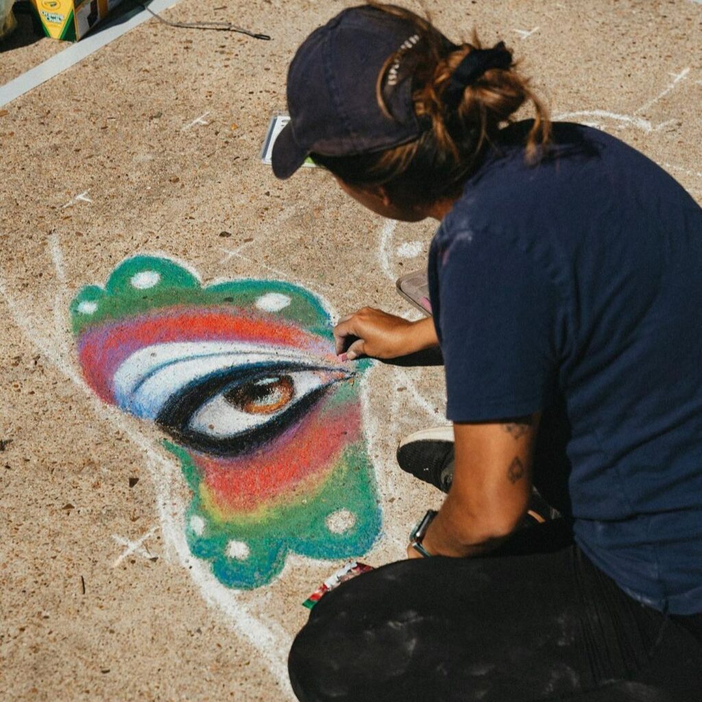 Street Chalk Artists Greater Conroe Arts Festival