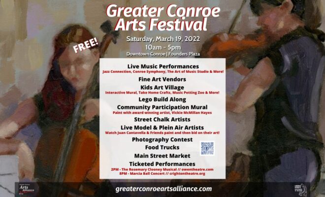 Greater Conroe Arts Festival's Activities, Events, & Lineup of Free ...