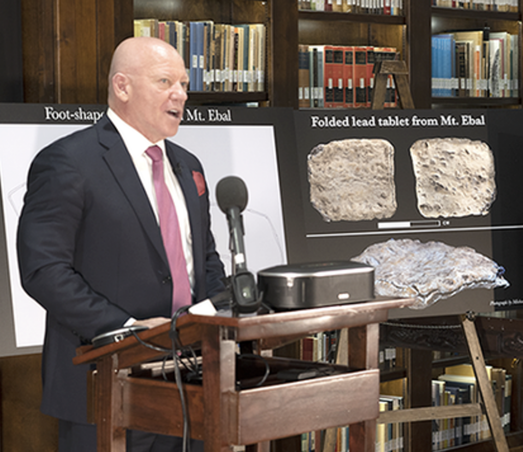 Dr. Scott Stripling spoke at the Lanier Theological Library on Thursday, March 24. (Photo courtesy of ABR)