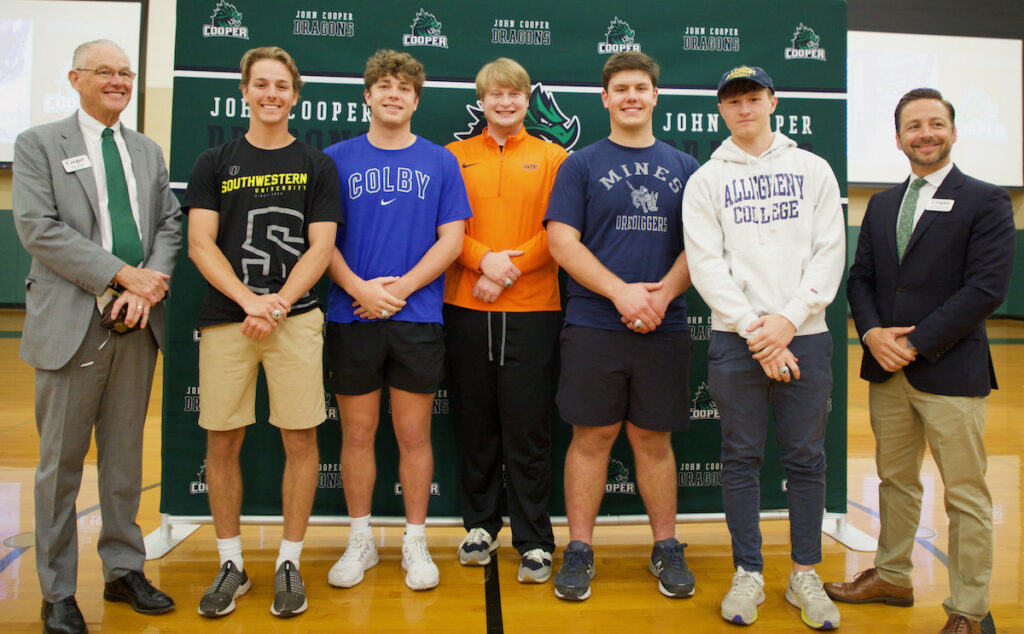 The John Cooper School’s Athletics April Signing 2022