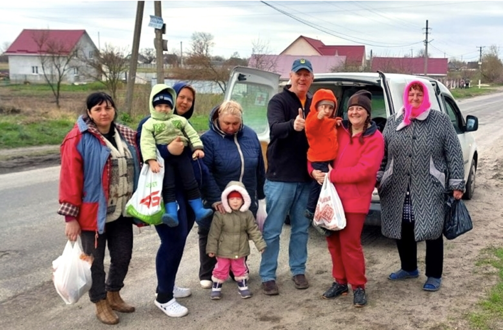 Delivering bread to rural villages in Ukraine