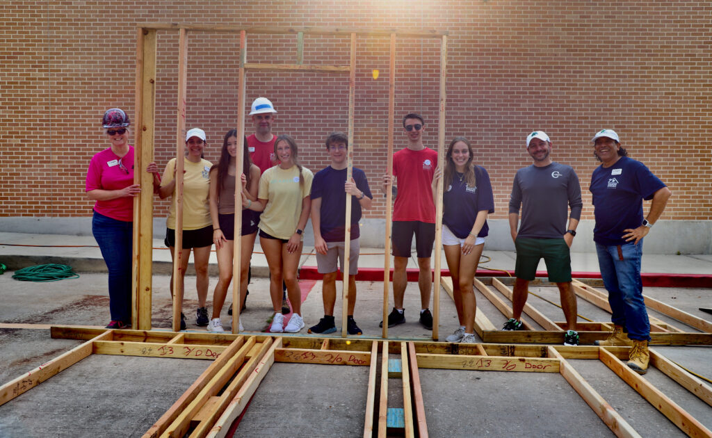 The John Cooper School Students and Volunteers (2nd Set) at the Habitat for Humanity Construction Day; Photo by Rod Prado, Hello Woodlands