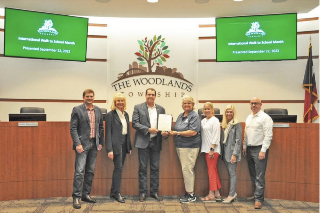 The Woodlands Township Board of Directors recognized Dyslexia Awareness Month with a proclamation at their meeting on September 22, 2022. The Woodlands Township Board of Directors is shown with representatives from Brighter Education for Dyslexia, a Woodlands-based parent-led support group.