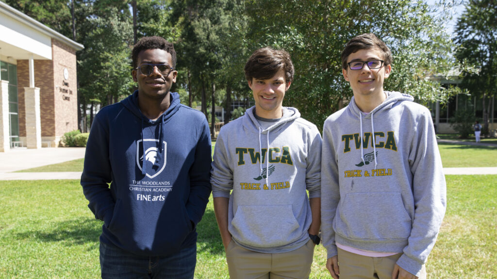 The Woodlands Christian Academy announced that Ogechukwu Anugwom, Zachary Bagnoli and Davis Johnson have been named Commended Students in the 2023 National Merit Scholarship Program. 