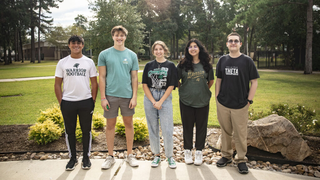 Caden Cyr, Christiana Camarillo, Cristian Grieco, Jacob Rios and Sierrah Blackwell earned academic honors from the College Board National Hispanic Recognition Program. 