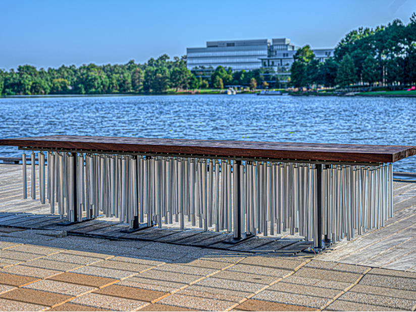 Sound of Healing The Woodlands Arts Council Art Bench