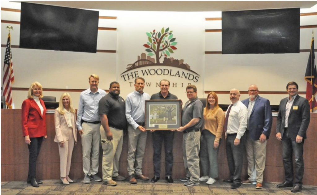 The Township Board of Directors Outstanding Community Forestry Program award October 20, 2022