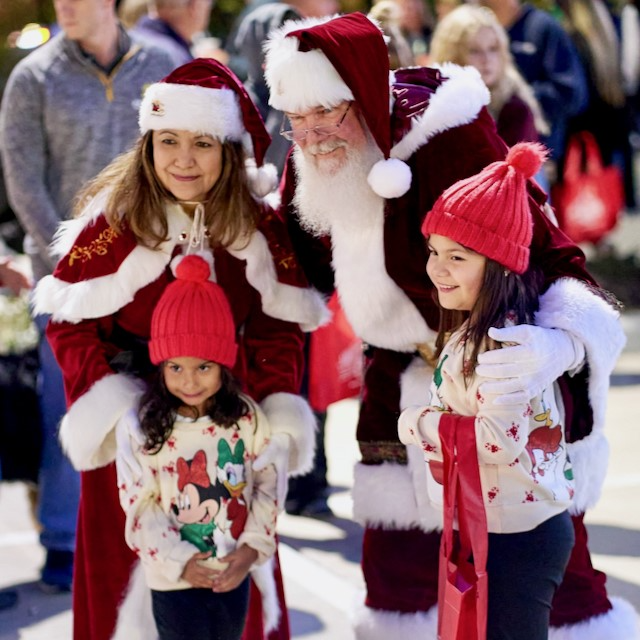 Woodforest Development Deck the Pines Holiday Block Party at Pine Market Santa