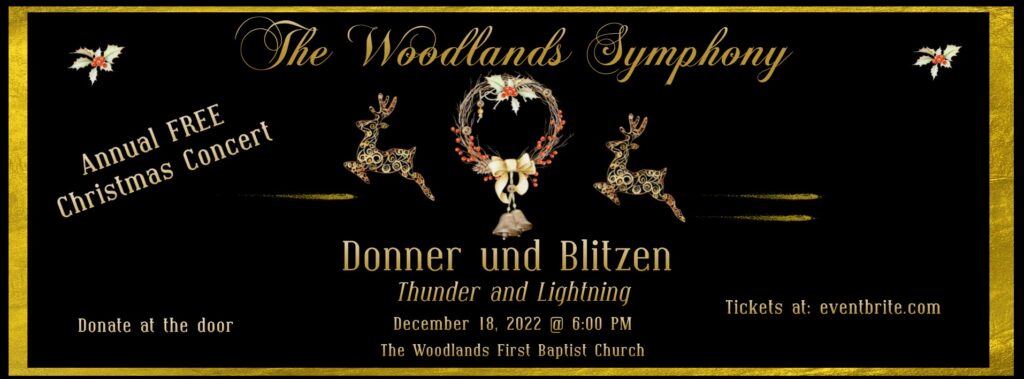 The Woodlands Symphony Christmas Concert Donner Und Blitzen