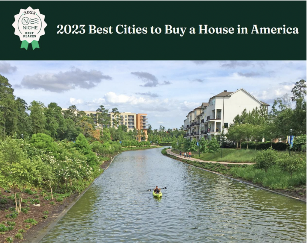 The Woodlands Named Best City to Buy a House in the United States